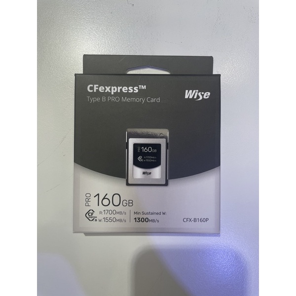 【Wise】160GB CFexpress Type B PRO 記憶卡 (公司貨)