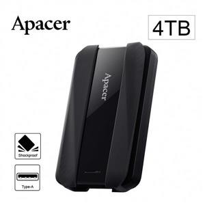 電子街3C特賣會 全新 Apacer 宇瞻 AC533 4TB USB3.2 Gen1 2.5吋防護型行動硬碟-黑