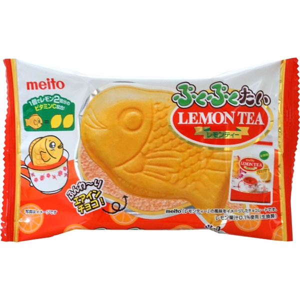 日本 名糖 meito  鯛魚燒  餅乾系列   季節限定檸檬紅茶   可可鯛魚燒 餅乾