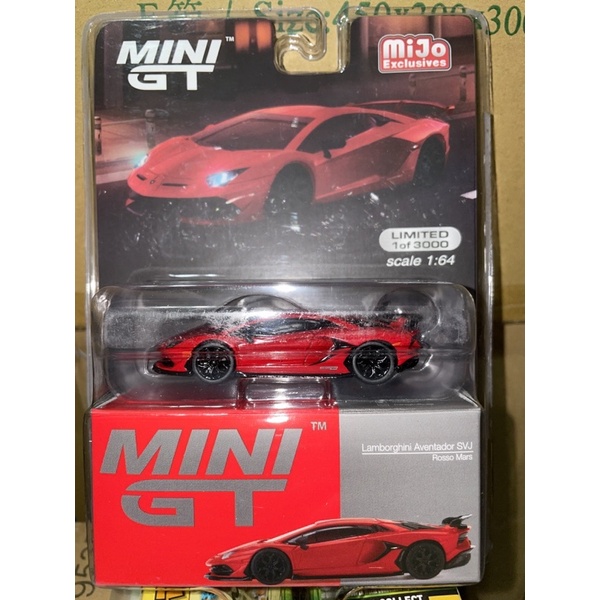 MINI GT 198 Lamborghini svj 紅色 吊卡
