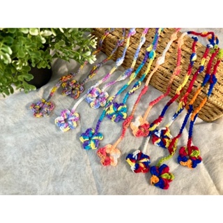 【Menisa Knitting】 手工編織多色花朵造型口罩鏈(20221024新色上架)