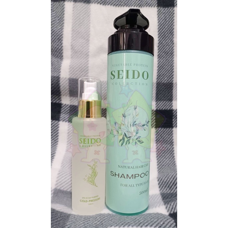SEIDO  頭皮精華液120ml+葉綠素洗髮精300ml