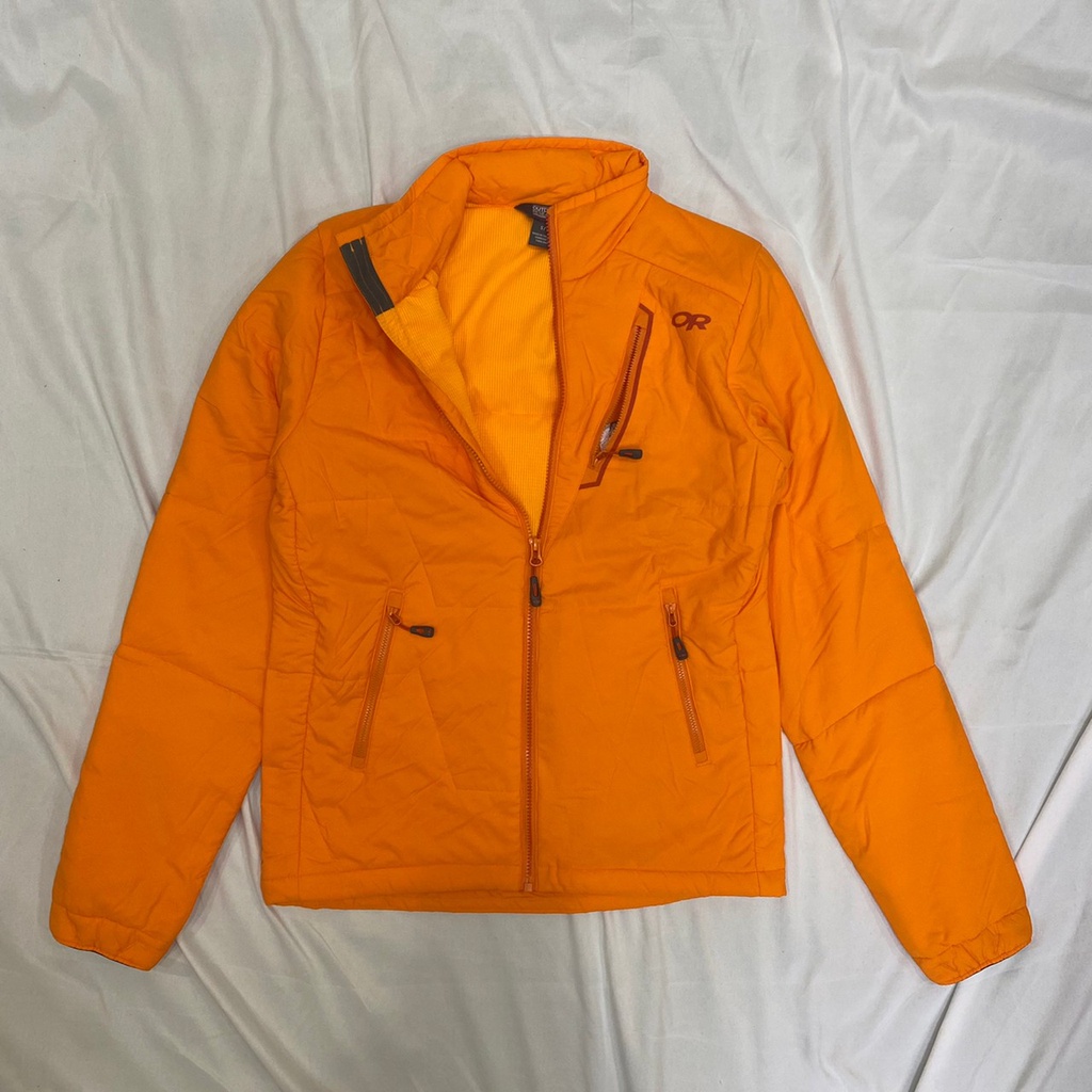 【Outdoor Research】OR57815 男款 輕量保暖外套 橘黃/暗紅