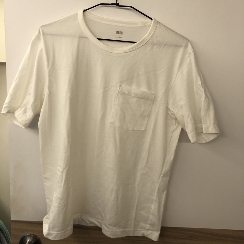 UNIQLO 男 白色T shirt S 便宜賣