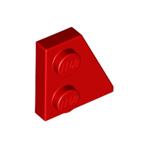 [樂磚庫] LEGO 24307 楔形 平版型 紅色 2x2 6141553