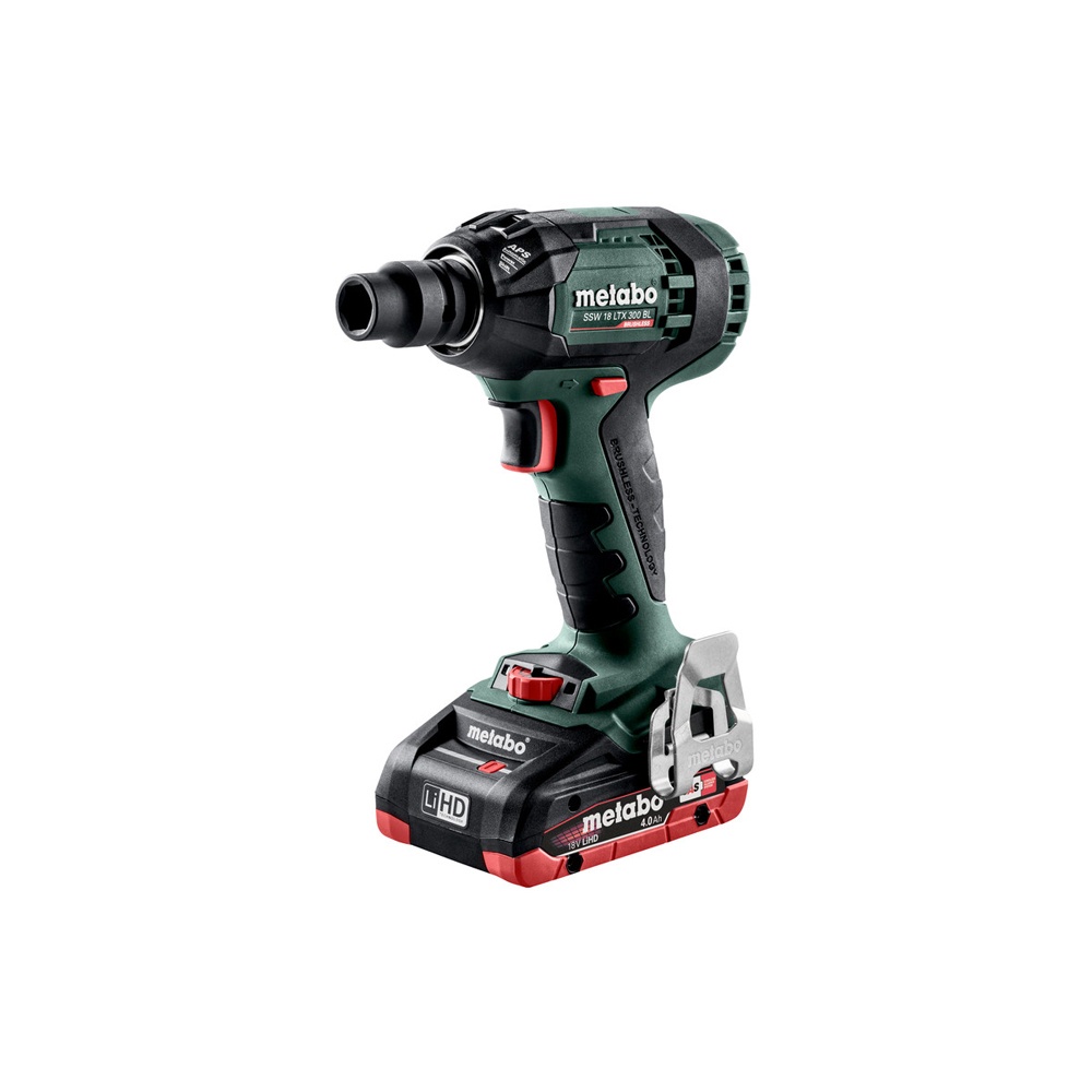 metabo 美達寶 18V鋰電無刷衝擊扳手機 SSW 18 LTX 400 BL  4.0HD單電組 隨附工具袋