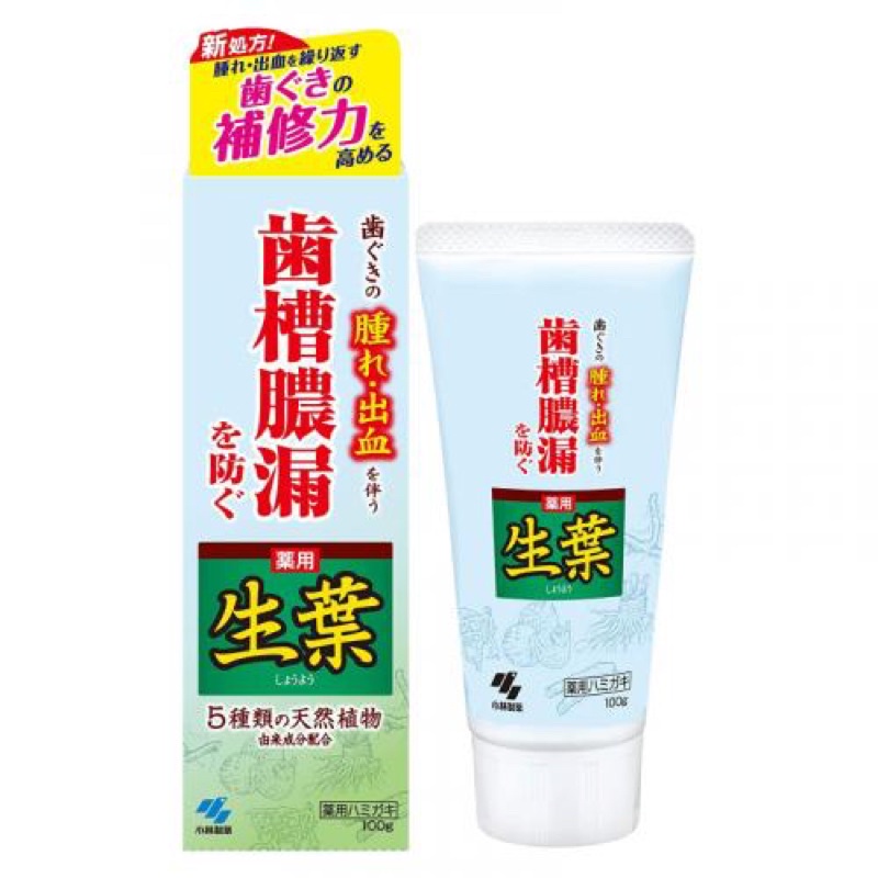 小林製藥 生葉 齒槽膿漏 潔淨牙膏100g