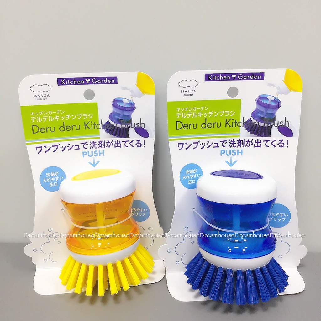 日本帶回 MARNA 洗潔精內放式便利刷 圓頭刷 洗碗精 清潔劑 便利刷 清潔刷 洗碗刷 洗衣刷 刷子 廚房用品