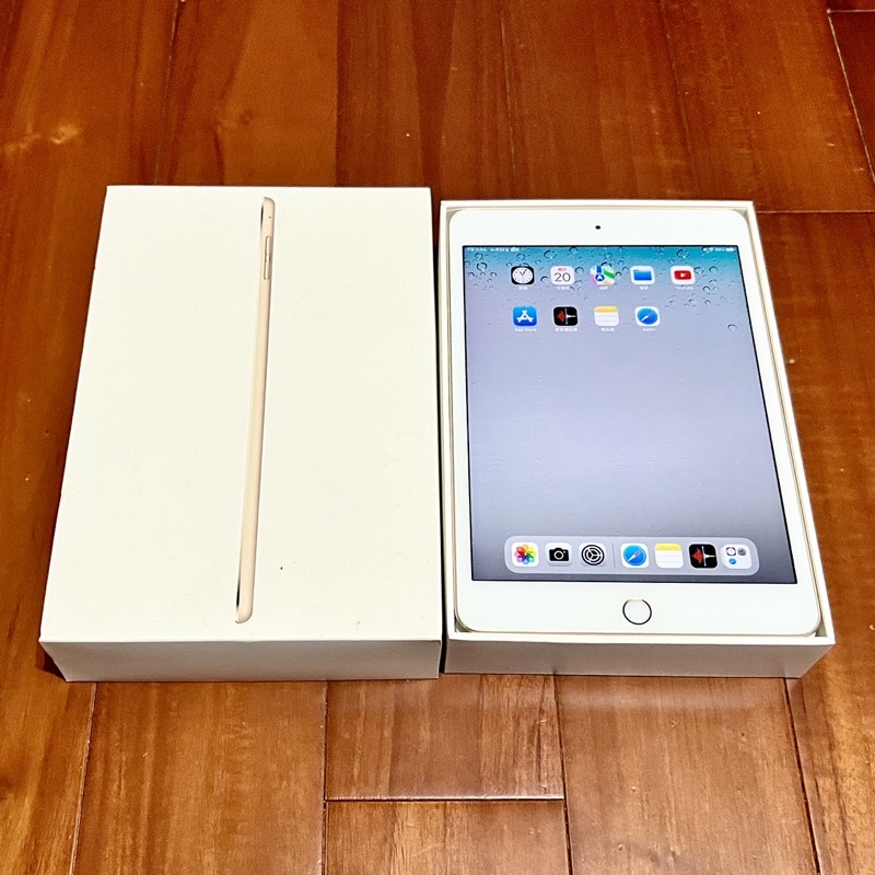 9成新 iPad mini 4 128G WIFI 金色 適合 工作機 電子書閱讀 長輩機