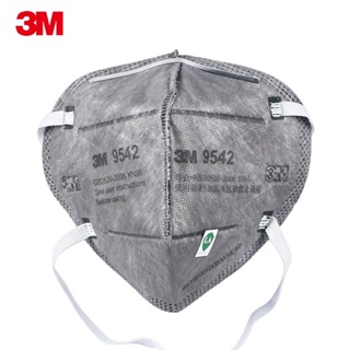 (現貨)【3M】9542頭戴式KN95/ P2活性碳防護口罩 (有機蒸氣異味顆粒防護)單入-獨立包裝🌼