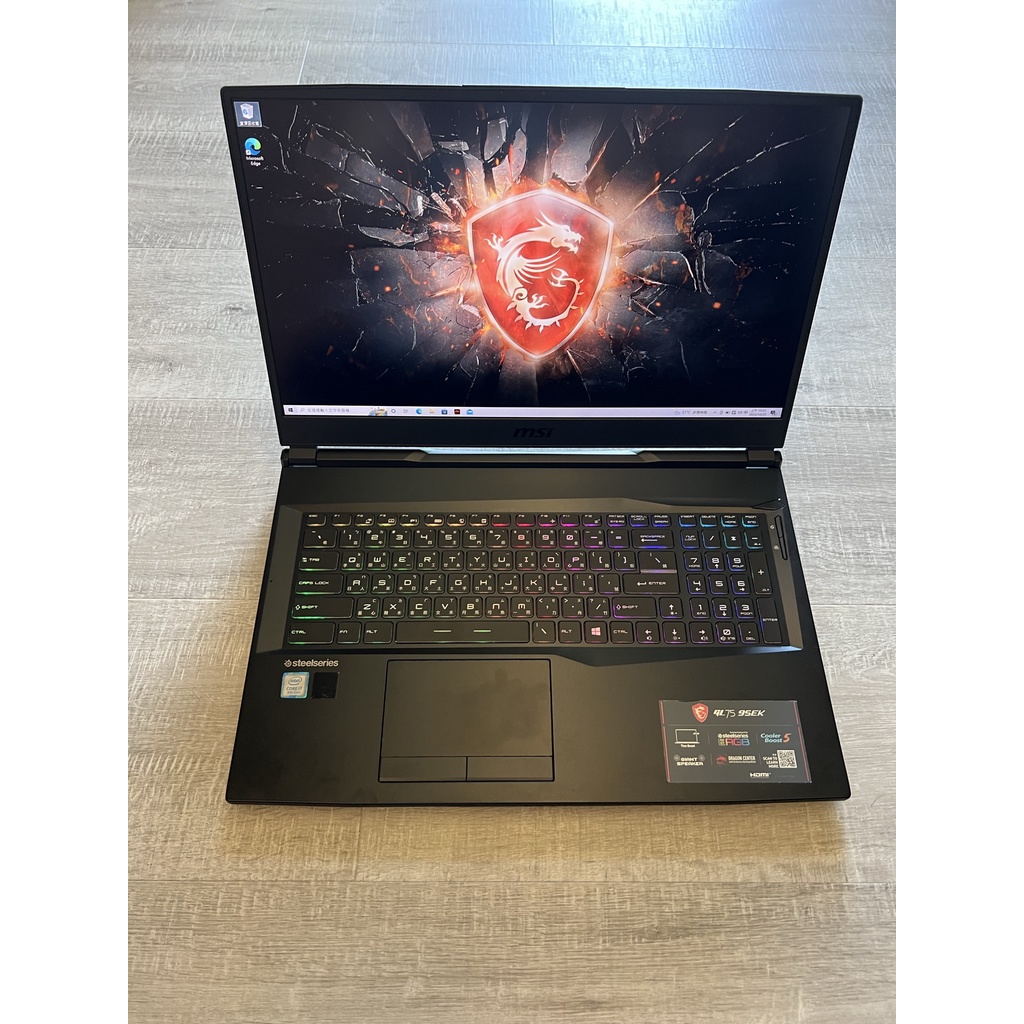 MSI GL75 9SEK 電競筆電 I7-9750H 16G 1T RTX2060 二手筆電 遊戲筆電 ROG