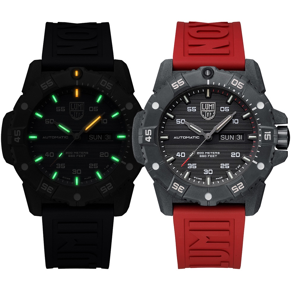 LUMINOX 雷明時Master Carbon SEAL 碳纖維超級海豹自動機械錶/45mm 3875