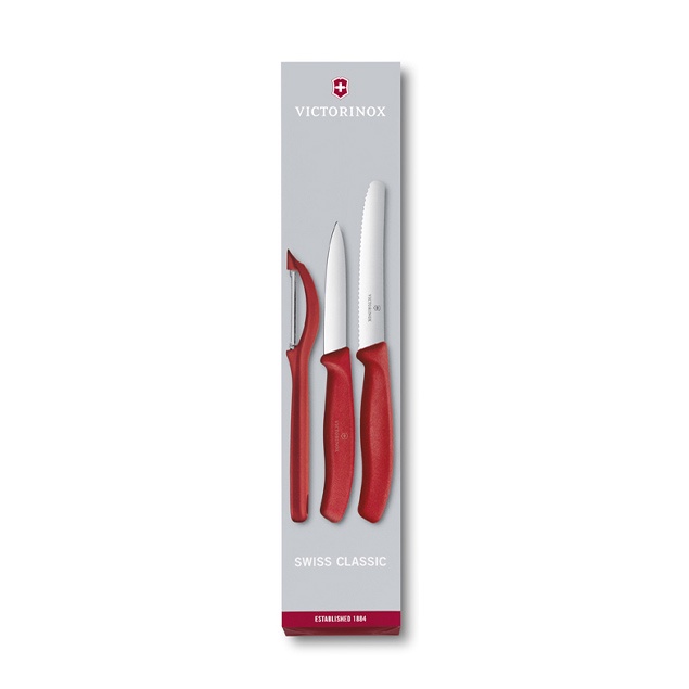 瑞士 Victorinox 紅色削皮刀組 一組 (VI706)