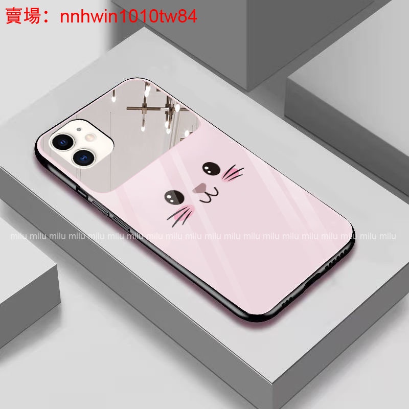 可愛鏡面殼 OPPO Reno4手機殼Reno4Pro Reno5 Reno5Pro Reno6 Reno7Pro保護殼