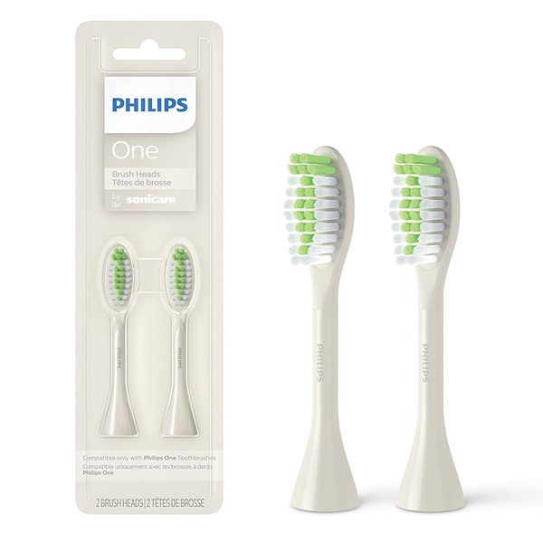 Philips One Sonicare BH1022/07 白色 2入補充替換牙刷頭 適用 HY1200/07 電動牙