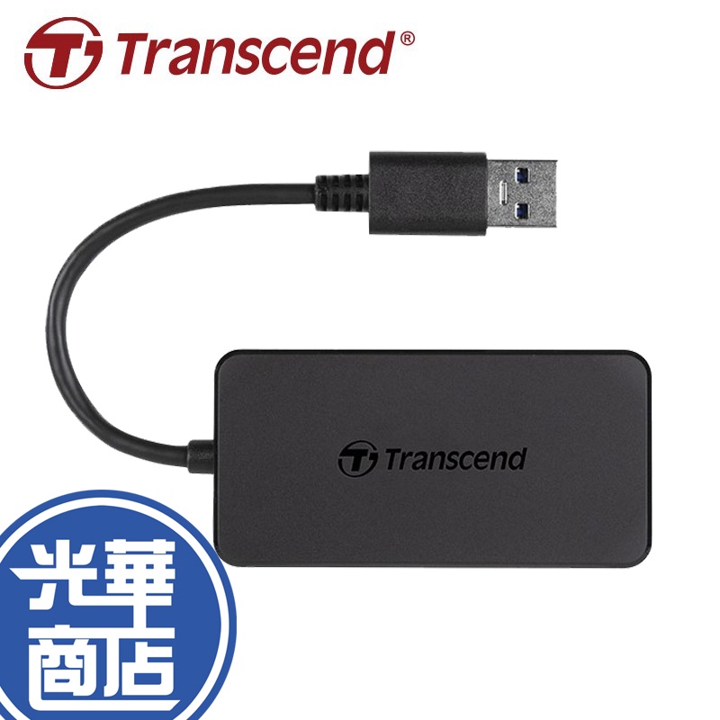 Transcend 創見 TS-HUB2K 4埠 USB3.1 HUB 集線器 黑 USB 擴充 傳輸線擴充 光華商場