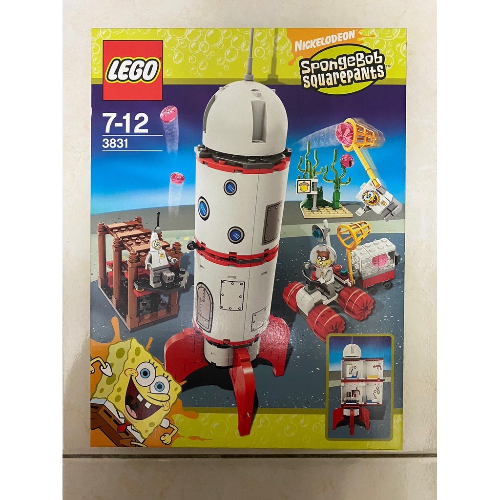 LEGO 3831 絕版海綿寶寶 珊迪的火箭