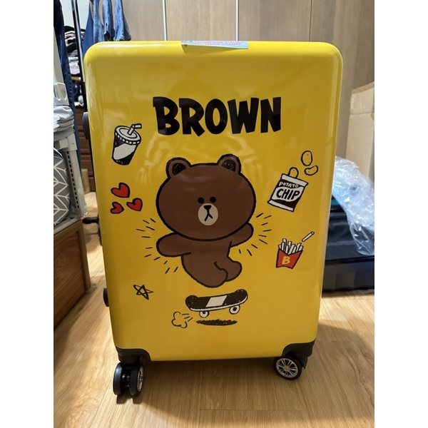 熊大兩色行李箱24吋