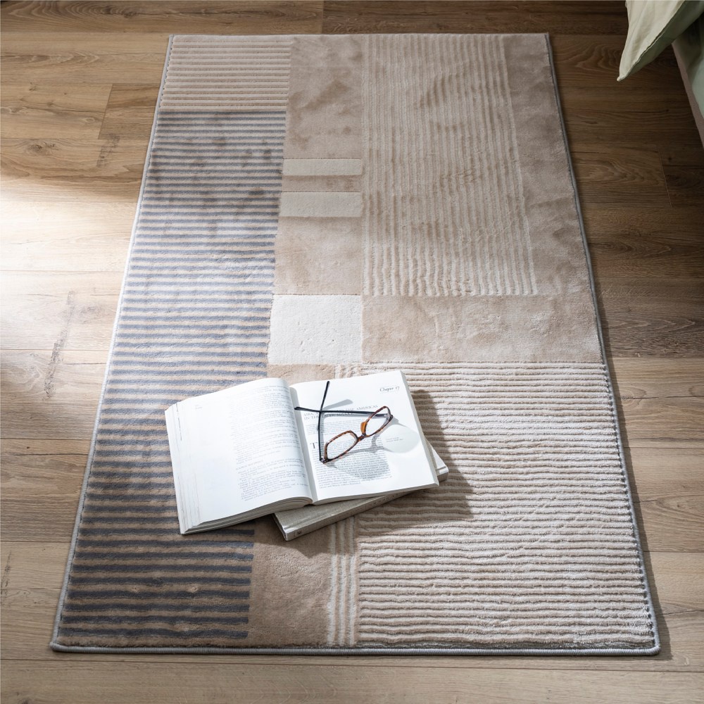 物色現代輕奢簡約幾何圖案地毯80x150cm-LUXE-10