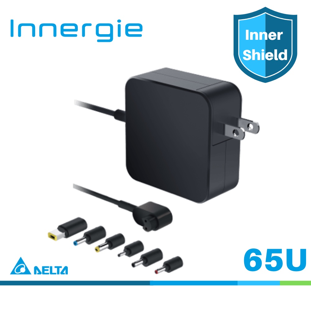 【Innergie 】筆電充電器 65U USB-C 65w (黑) 多種接頭選擇