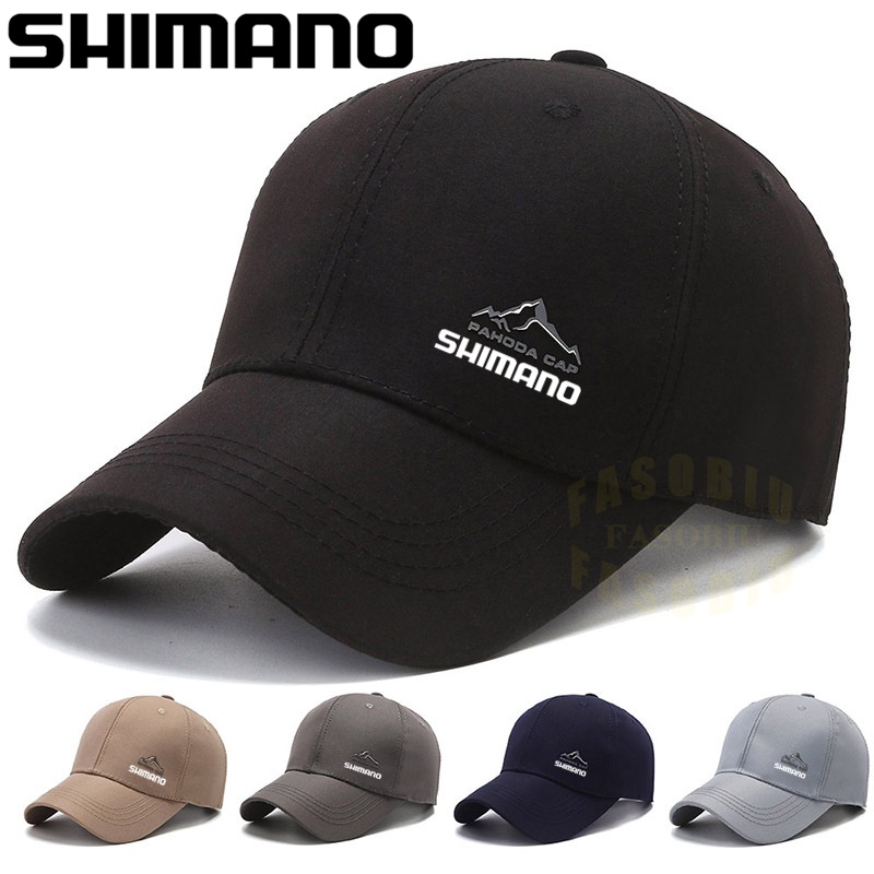 Shimano 新款夏季釣魚帽透氣網眼遮陽棒球帽可調節太陽帽戶外運動釣魚帽男士