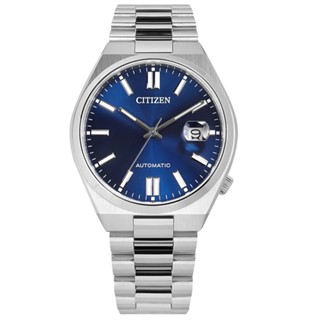 CITIZEN / 簡約時尚 機械錶 自動上鍊 日期 不鏽鋼手錶 藍色 / NJ0150-81L / 40mm