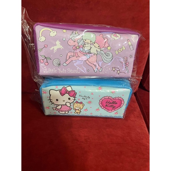 三麗鷗 Hello Kitty 凱蒂貓 KT Kitty 雙子星 大方筆袋 筆袋 鉛筆盒