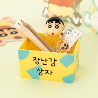 薇琪姐姐 韓國🇰🇷代購 蠟筆小新 桌上型收納盒 小盒子 收納盒 收納小物 造型盒 收納置物盒 玩具盒 小巧收納 擺飾公仔