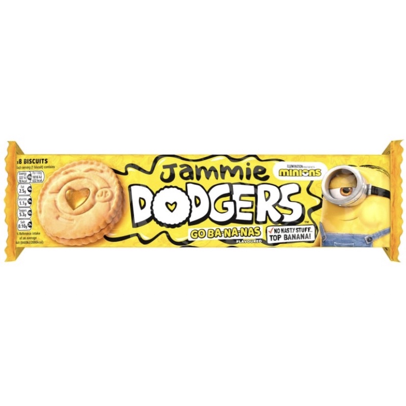英國小小兵Jammie Dodgers 香蕉餅乾（限量）（有現貨