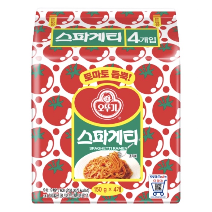 韓國 Ottogi 不倒翁 番茄 義大利麵 番茄風味 一袋4包 現貨