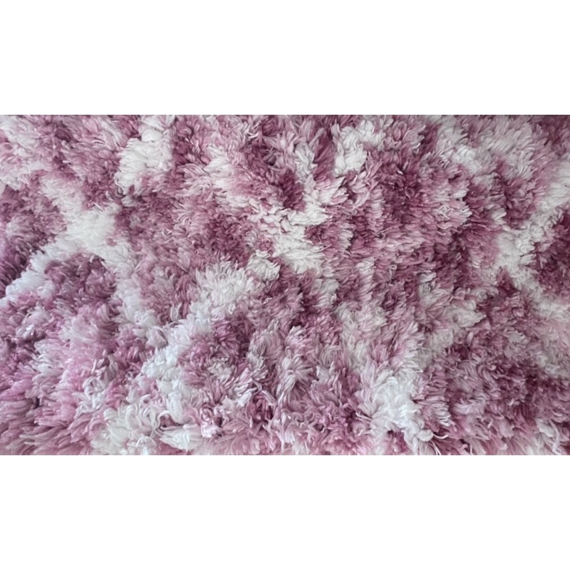 紫色毛毛交叉印度腳踏墊/地墊/地毯