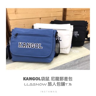 KANGOL 袋鼠 電繡LOGO 郵差包 防潑水尼龍側背包 側背包 郵差包 休閒側背包 斜背包 男生包包 女生包包