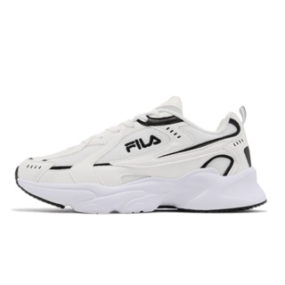 Fila Pinball 男款 白黑 休閒老爹鞋 經典復古 1J928W110【KAORACER】