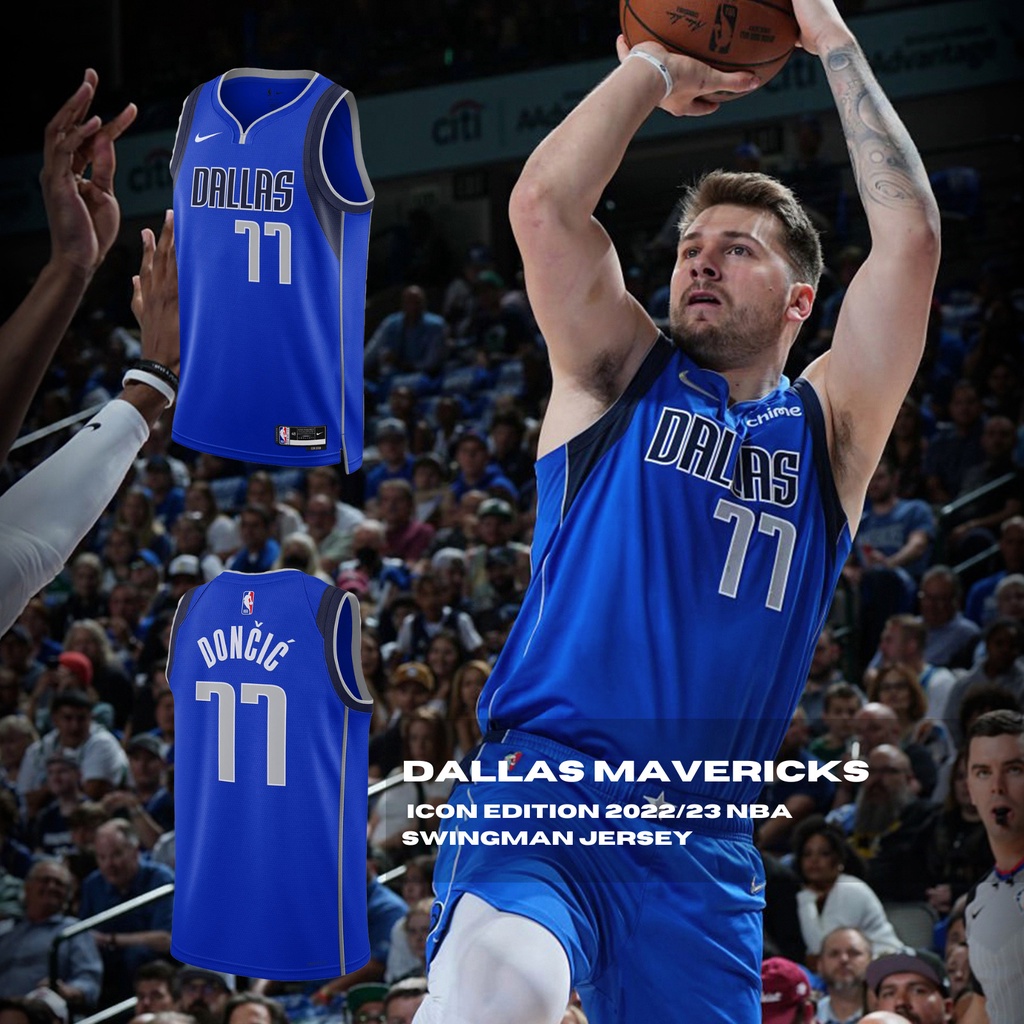 Nike 球衣 Dallas NBA 達拉斯 獨行俠隊 Doncic 東77 Luka 藍【ACS】DN2002-480