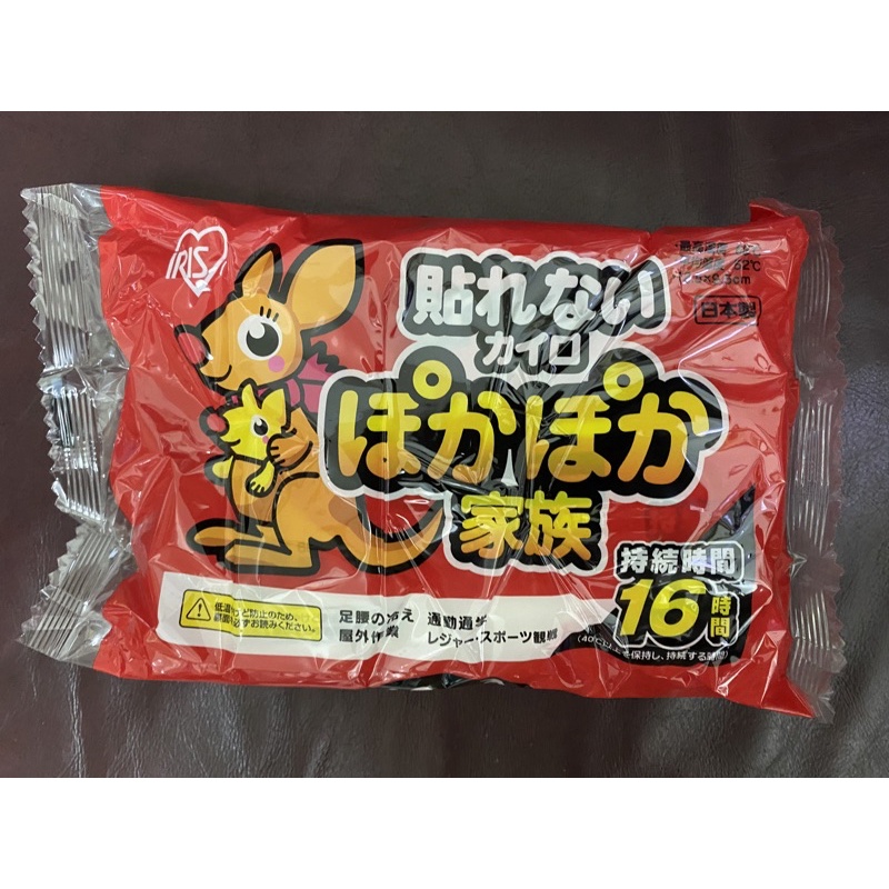 【現貨商品 / 暖暖包】日本IRIS OHYAMA 袋鼠牌 愛麗思 暖暖貼 衣物暖暖貼 日本製 一包10入