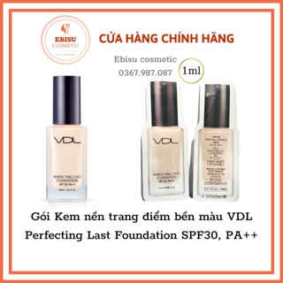 Vdl (VDL Perfecting Last Foundation SPF30, PA+ +) 顯色持久定妝粉底套裝