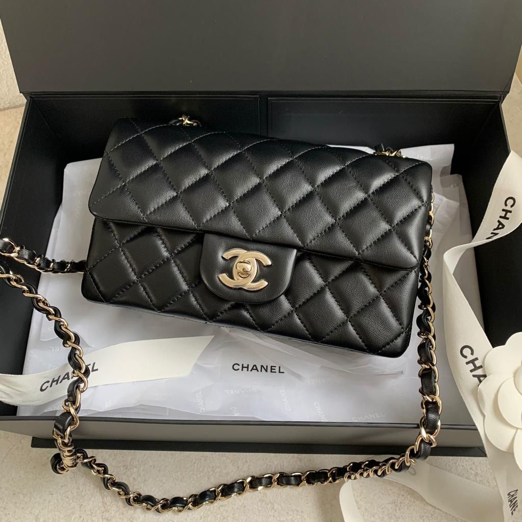 Findyourstyle正品代購 Chanel CF mini 20 cm 黑金