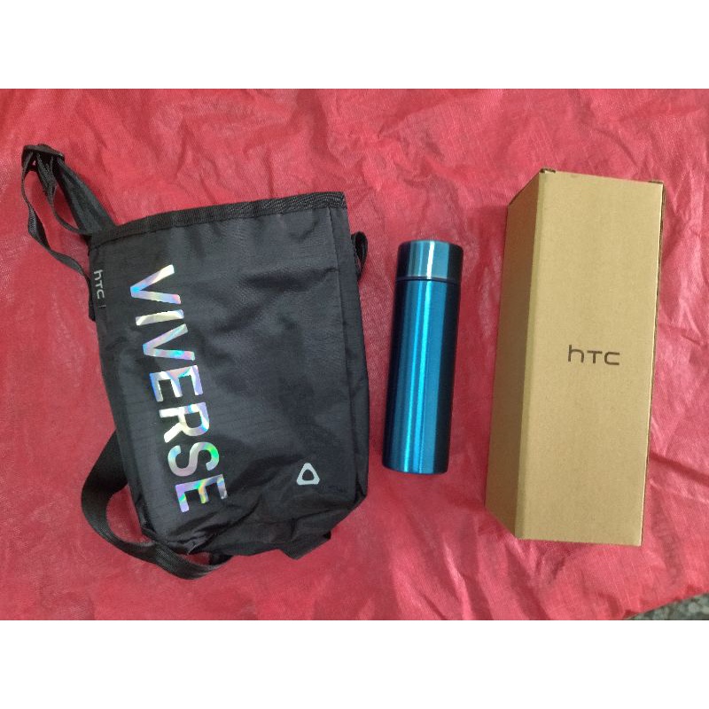 HTC隨身保溫杯袋組宏達電紀念品內容隨身保溫杯及隨身背帶