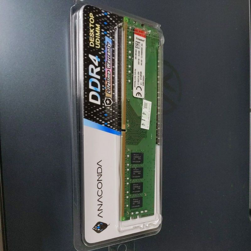 桌機 金士頓 8G記憶體 DDR4 2666  KVR26N19S8/8