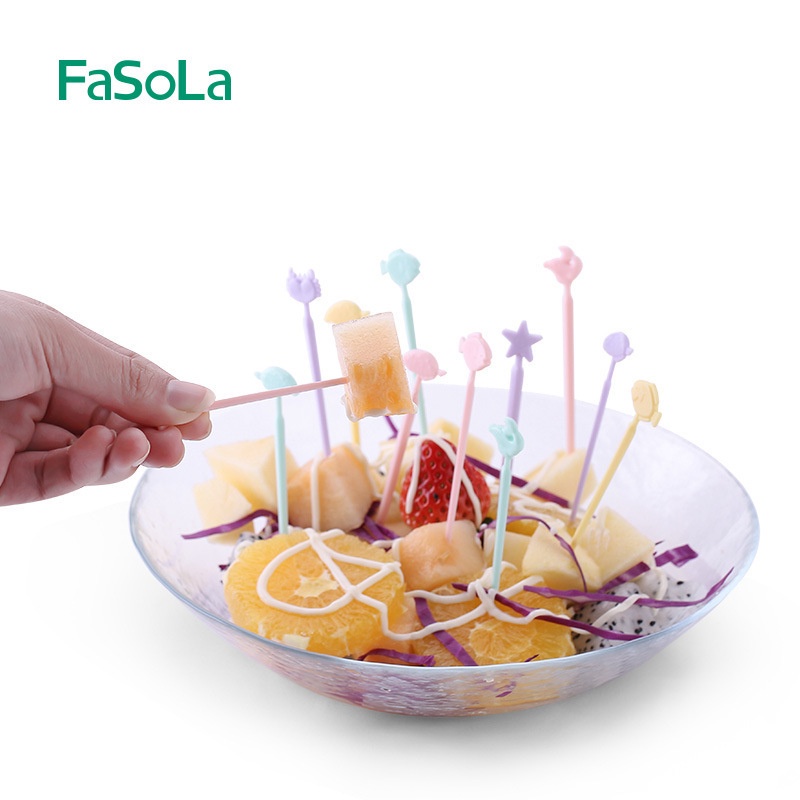 FaSoLa 動物 卡通 水果叉 迷你 甜點叉 小叉子 一次性 叉子 拋棄式 免洗叉子 派對 野餐 水果籤 聚會 露營