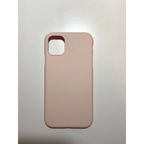 UNIU iPhone 11 / XR簡約淡粉色單色素面高級矽膠手機殼 保護殼 防摔殼