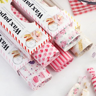 10pcs / 批蠟紙食品級油脂紙食品包裝紙包裝紙麵包三明治漢堡薯條油紙烘焙工具