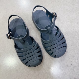 韓國兒童編織涼鞋 莫蘭迪藍17