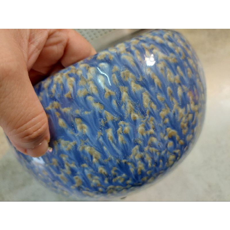 台灣鶯歌製作 流釉茶洗 陶瓷器皿工藝品收藏品