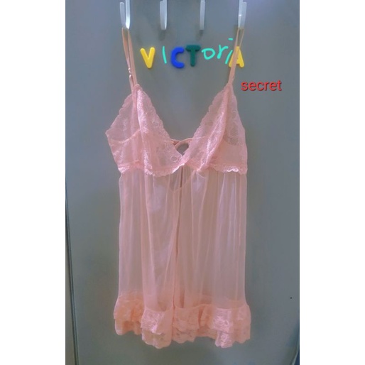 Victoria's secret 粉紅薄紗睡衣