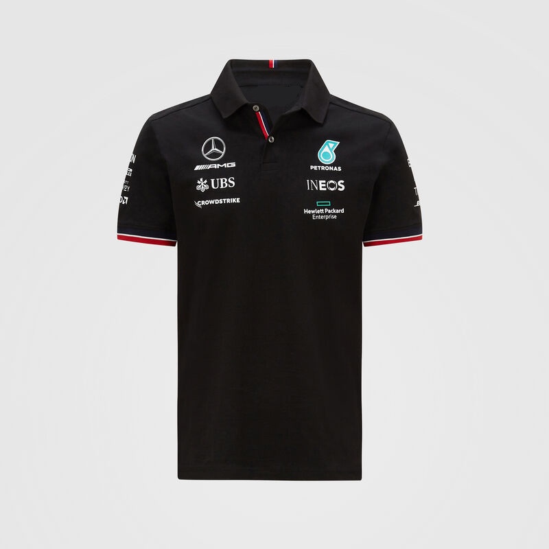 2022新款梅賽德斯f1賽車服T恤POLO衫賓士AMG車隊男短袖工作服山地車騎行服