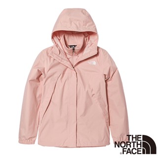 【the north face】女 3效能防水透氣防風耐磨連帽二件式外套(亞洲版).夾克.風雨衣 粉紅色 7qw6