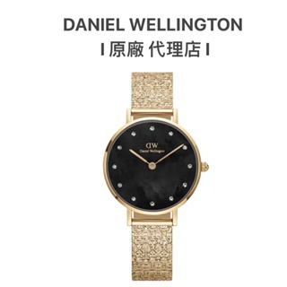 【Daniel Wellington】DW手錶 Petite28mm珍珠母貝麥穗鋼琴錶-DW00100595星辰黑
