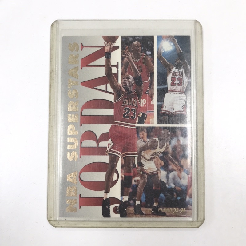 1994 FLEER NBA SUPERSTARS MICHAEL JORDAN #7 OF 20 特卡 籃球卡 球員卡
