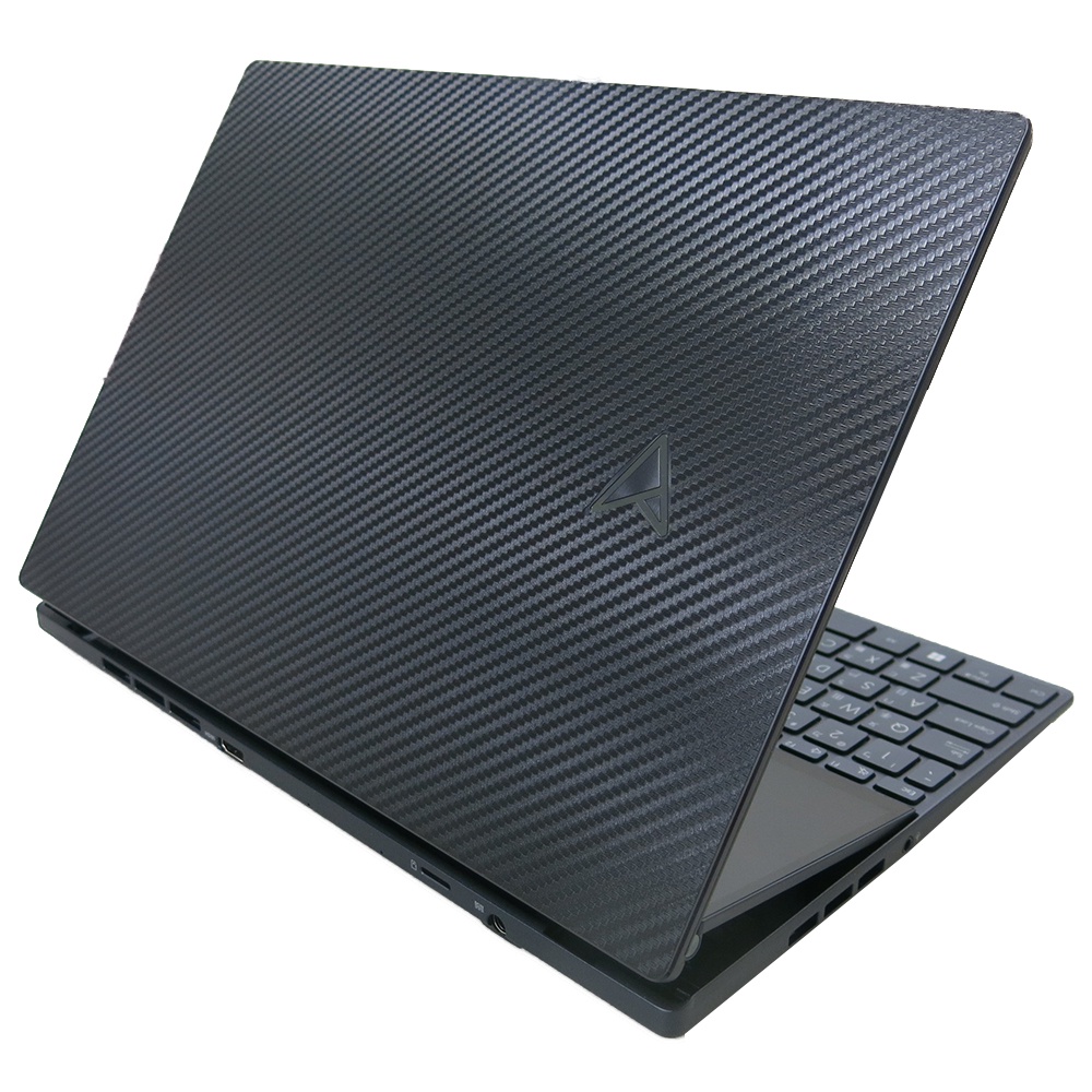 【Ezstick】ASUS ZenBook Pro 14 Duo UX8402 黑色卡夢紋機身貼 (含上蓋及底部貼)